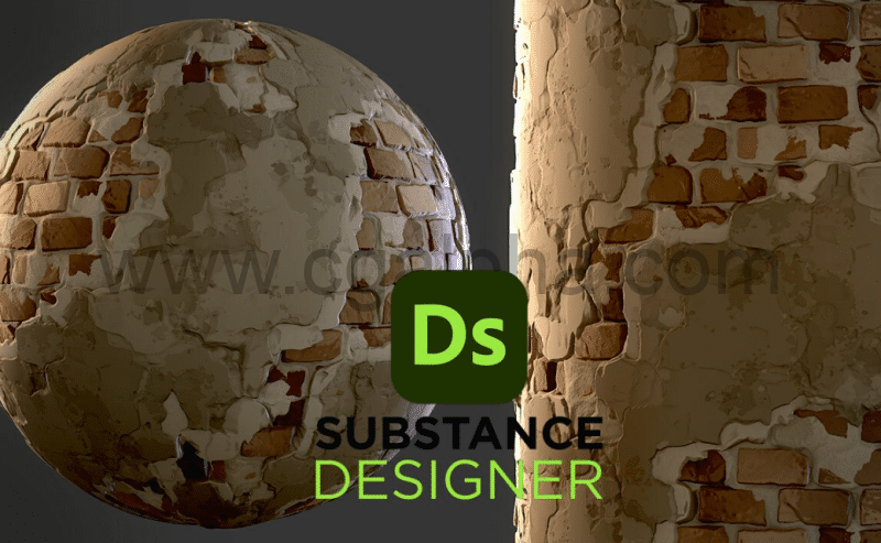 Substance材质 – 破旧砖块材质 Stylized Old Bricks