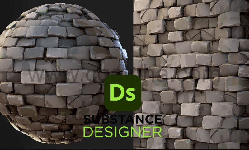 Substance材质 – 风格化砖块材质 Stylized Bricks