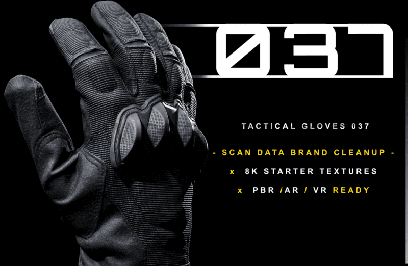 扫描手套模型 Tactical Gloves 037