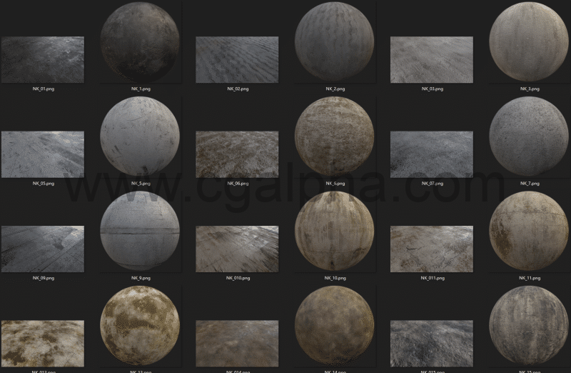 20 种混凝土智能材料 + PBR 纹理 20 CONCRETE SMART MATERIALS & PBR TEXTURES