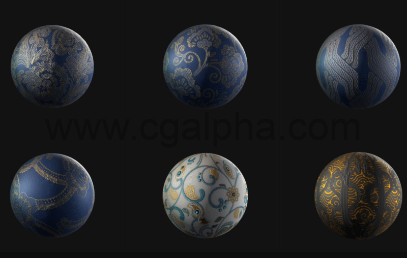 30种花边织物图案 30 Tileable Lace fabric Pattern Royal – VOL 02