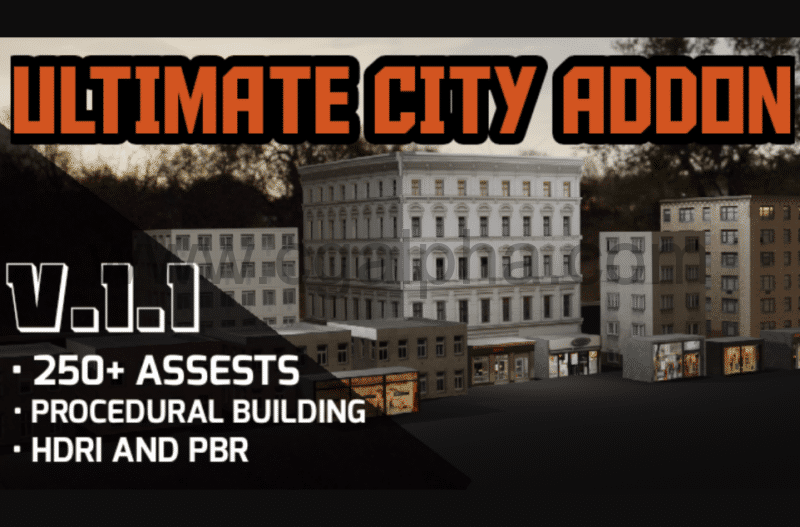 Blender插件 – 城市建筑创建插件 Ultimate City Addon