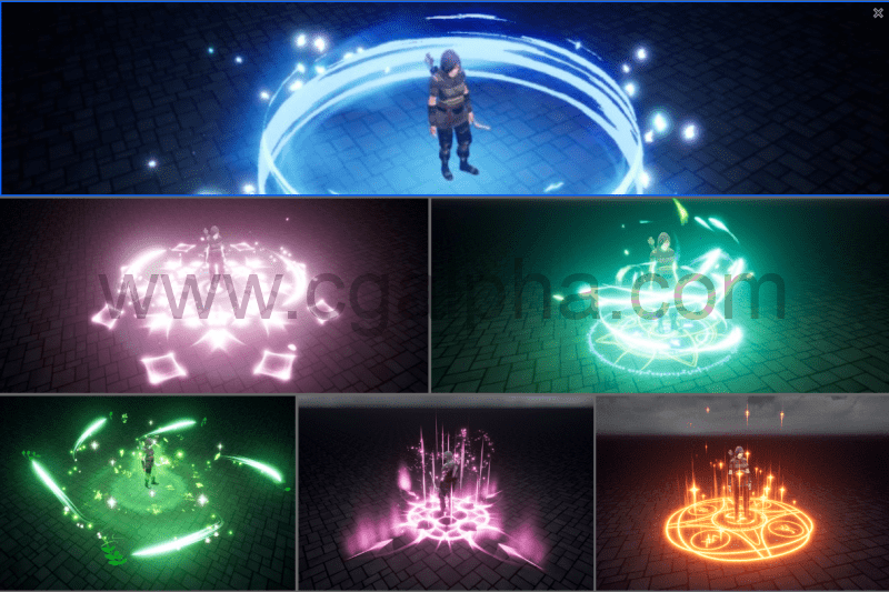 【UE4】魔法阵特效 Magic Circles and Shields 2