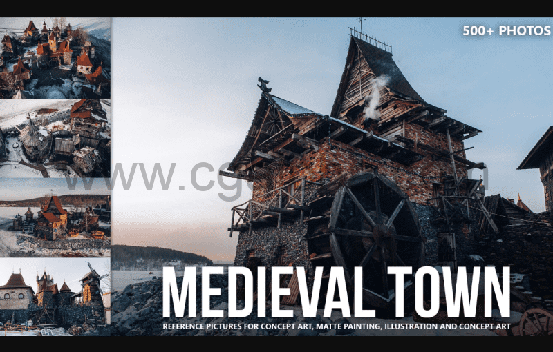 500 张中世纪城镇参考图片 Medieval Town Reference Pictures
