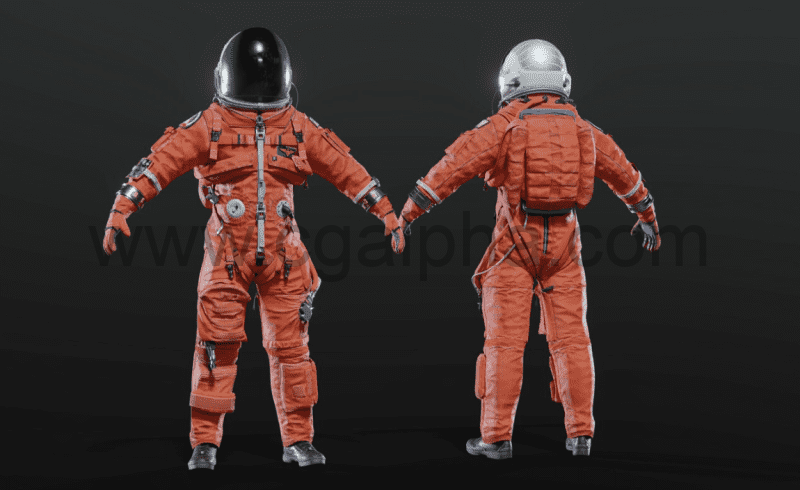 模型资产 – NASA 宇航服 NASA ACES Spacesuit Rigged