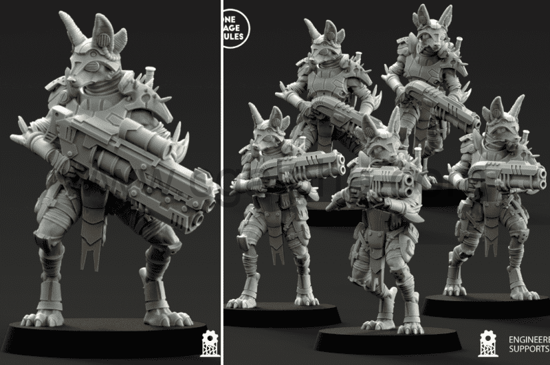 豺狼精兵3D打印模型 Jackal Elites 3D Print Model STL