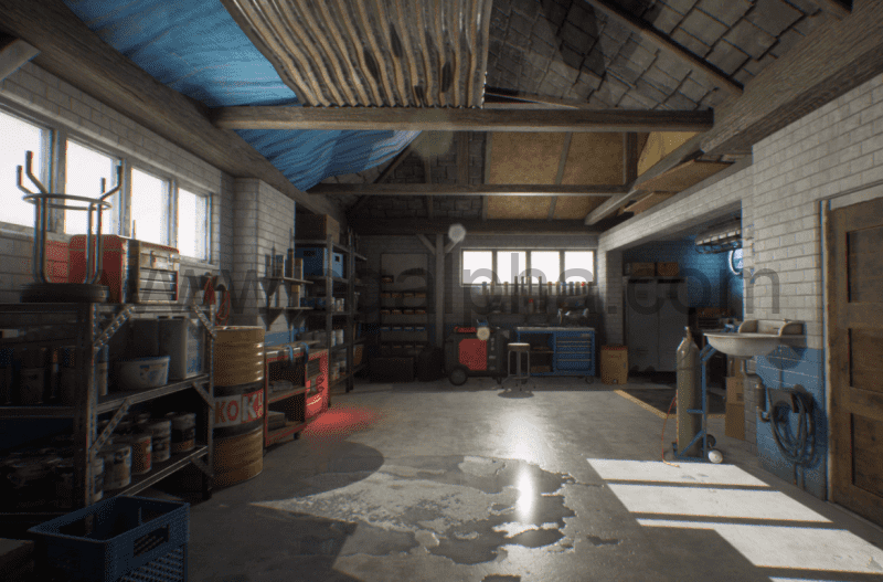 【UE4】车库车间 Garage Workshop
