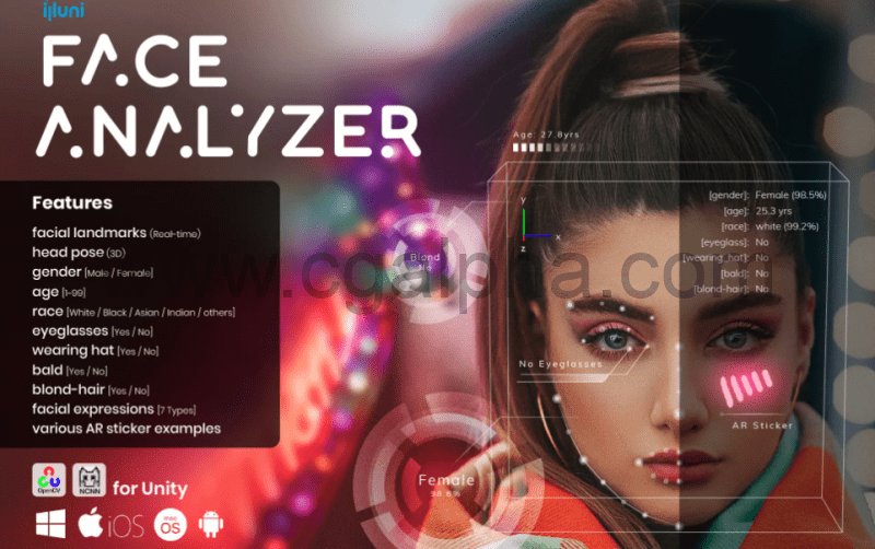 Unity插件 – 面部跟踪解析插件 Face Analyzer