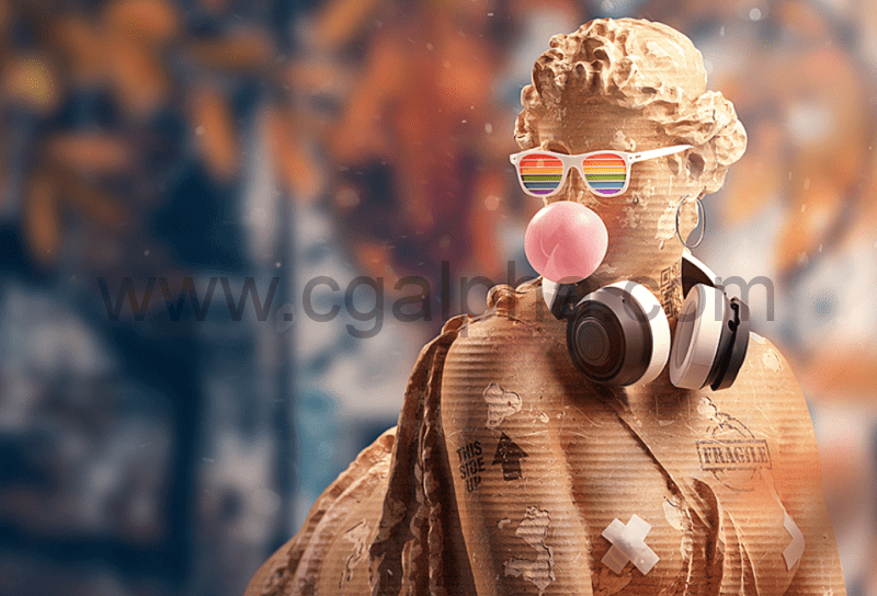 Blender插件 – 纸箱卡片材质 Cardboard Shader