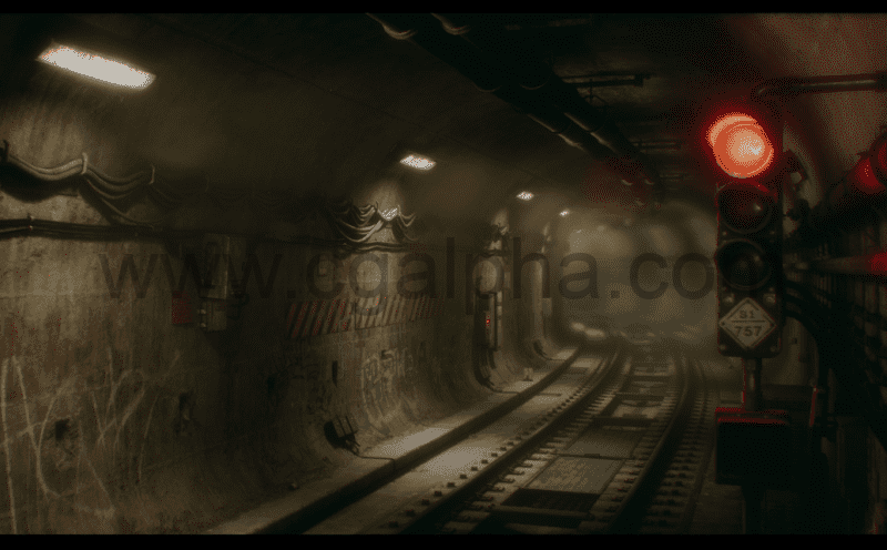 【UE4/5】城市地铁隧道资产 City Subway Tunnel