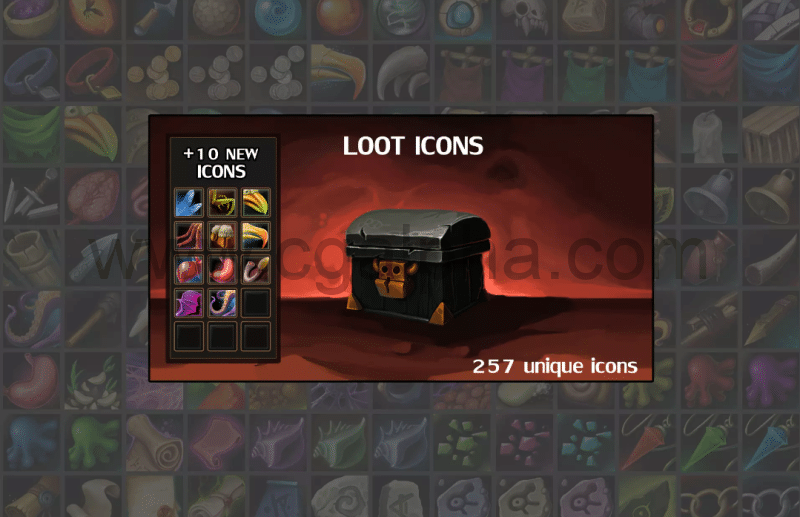 Unity – 游戏战利品图标 Loot icons
