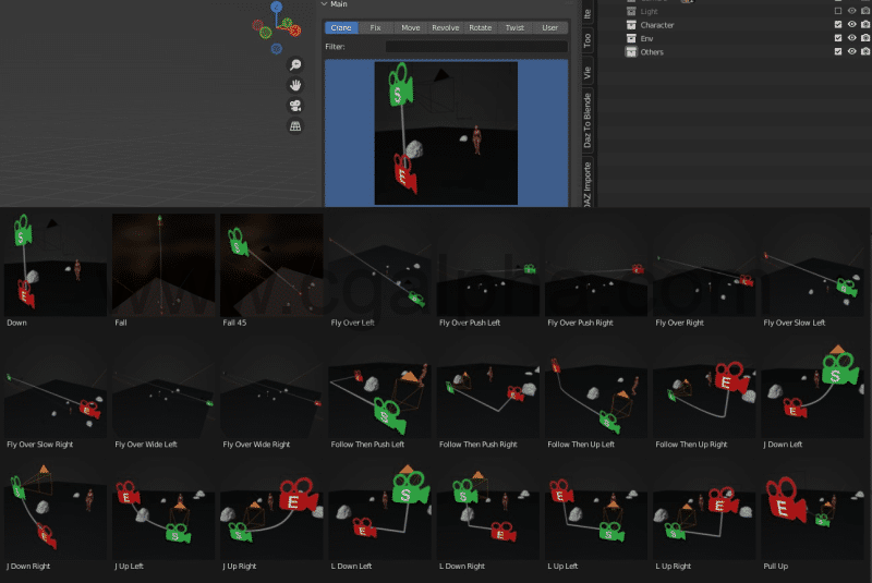 Blender插件 – 相机预设生成器 Camera Preset Generator