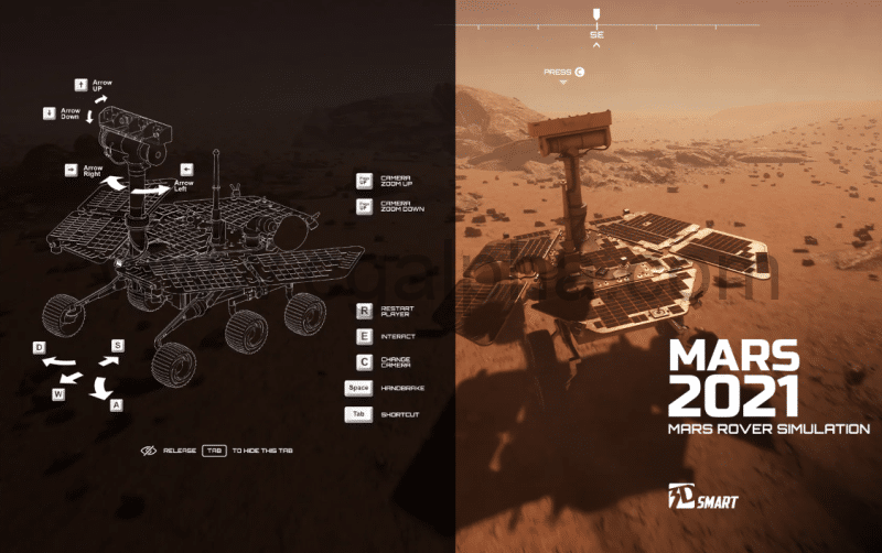 【UE4】火星探测器模拟器 Mars Rover Simulator