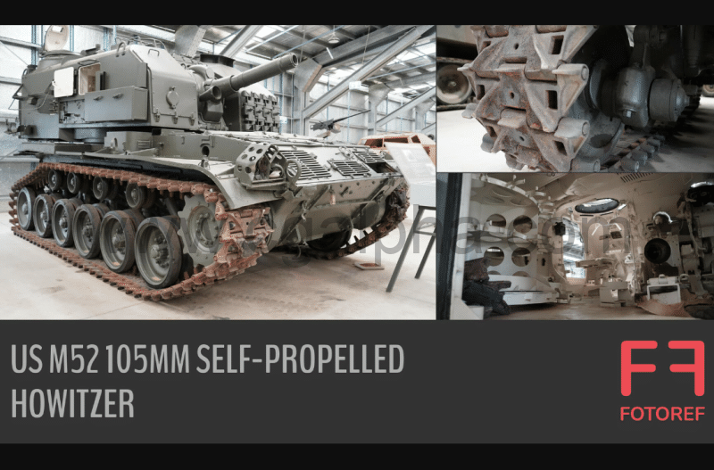 117 张美国榴弹炮坦克参考照片 117 photos of US M52 105mm Self-Propelled Howitzer