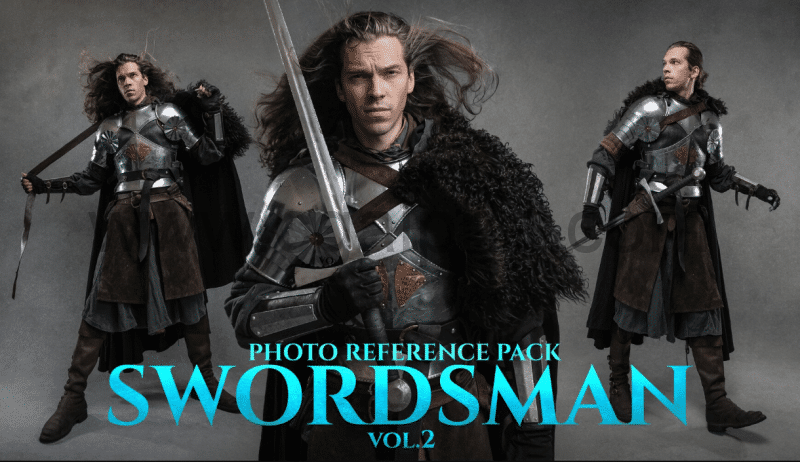 553 张剑客角色姿势照片参考包 Swordsman vol.2 Photo Reference Pack