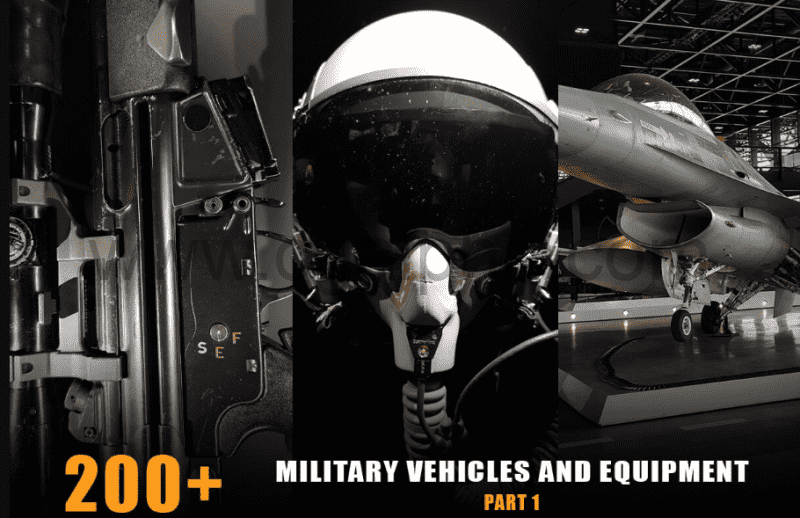 200 张军用车辆和设备参考照片
