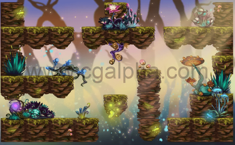 Unity – 2D游戏幻想森林 2D Tile Pack – Fantasy Forest