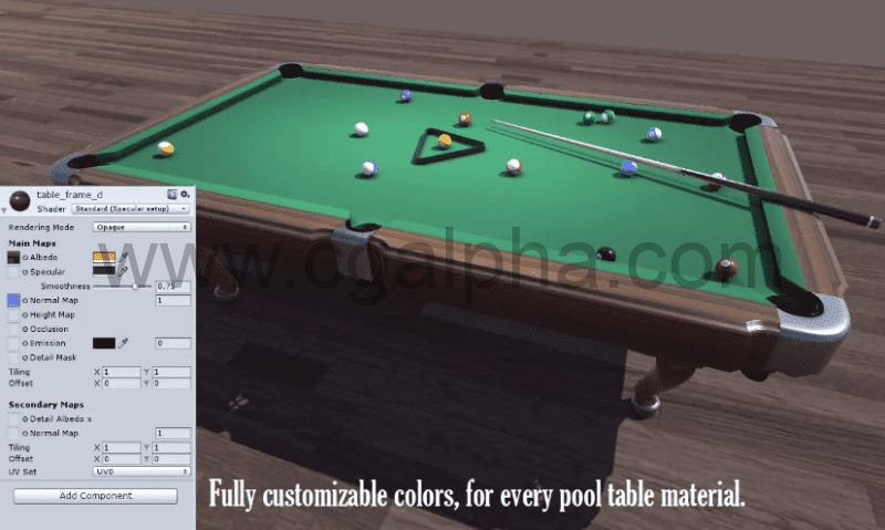 Unity – 台球桌包 Pool Table Pack
