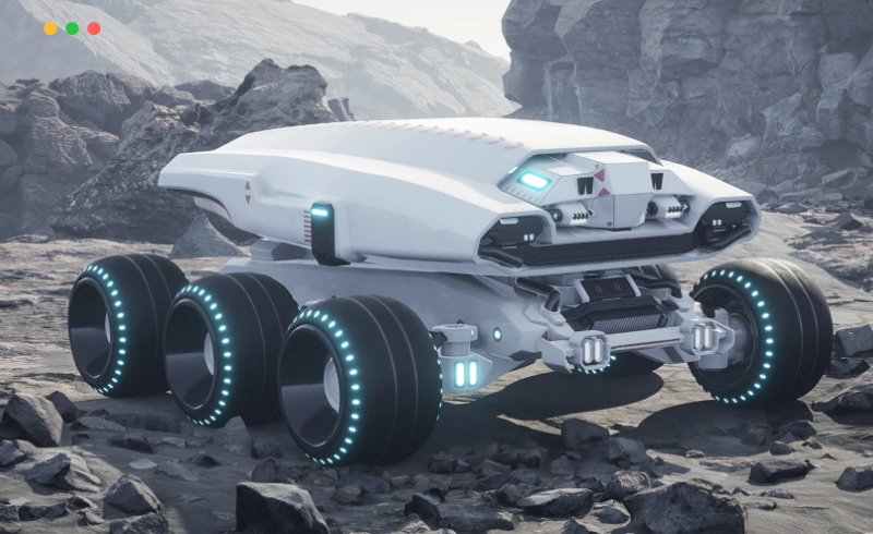 【UE4】太空漫游者汽车 Space Rover 2